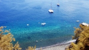 Plage de galets à Madère